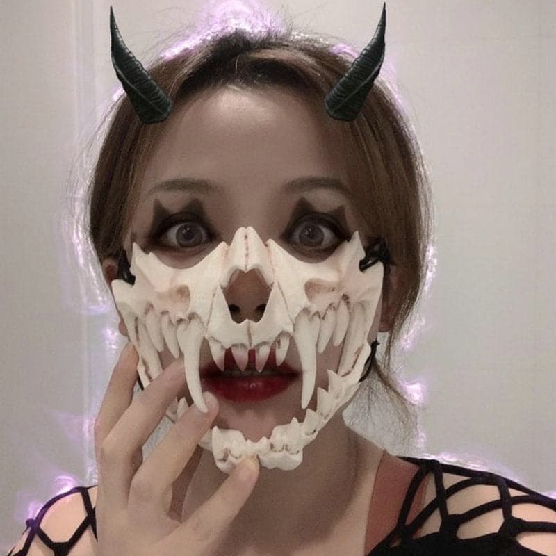 Halloween Bone Skull Masks Terror Mask Cosplay Dance Prom Carnival Party Props Ropeplay Animal Mask for Adult Children