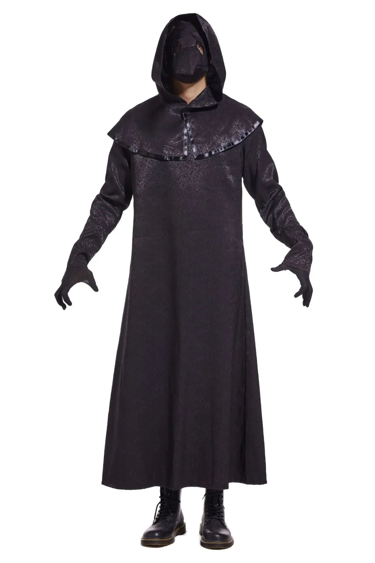 Halloween Cosplay Costumes Halloween European Medieval Black Death Plague Men's Beak Mask Doctor Role Stage Performance Costume