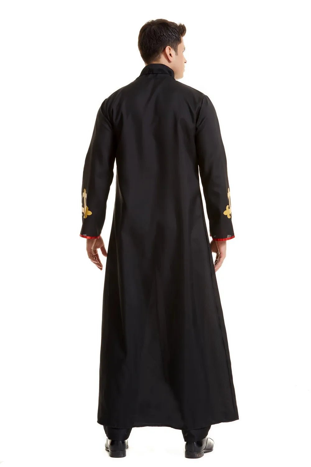 Horror Priest Robe Missionary Priest Cosplay Costumes Halloween Carnival Terror Father Black Robe Men Godfather Cosplay Dress up