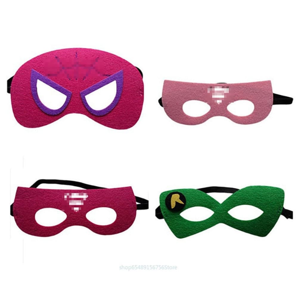 Disney Superhero Mask Cosplay Spiderman Hulk Captain America Iron Man Kids Party Dress Up Halloween Christmas Gift Felt Mask