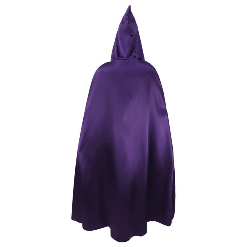New Teen Titans Super Hero Raven Cosplay Costume Women Black Bodysuit Purple Hooded Cloak Jumpsuits Halloween Party Costume