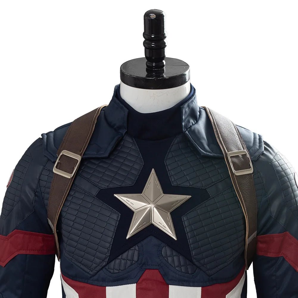 Fantasia Captain Cosplay Steve Costume America Disguise for Adult Men Clothes Superhero Outfits Halloween Carnival Party Suit