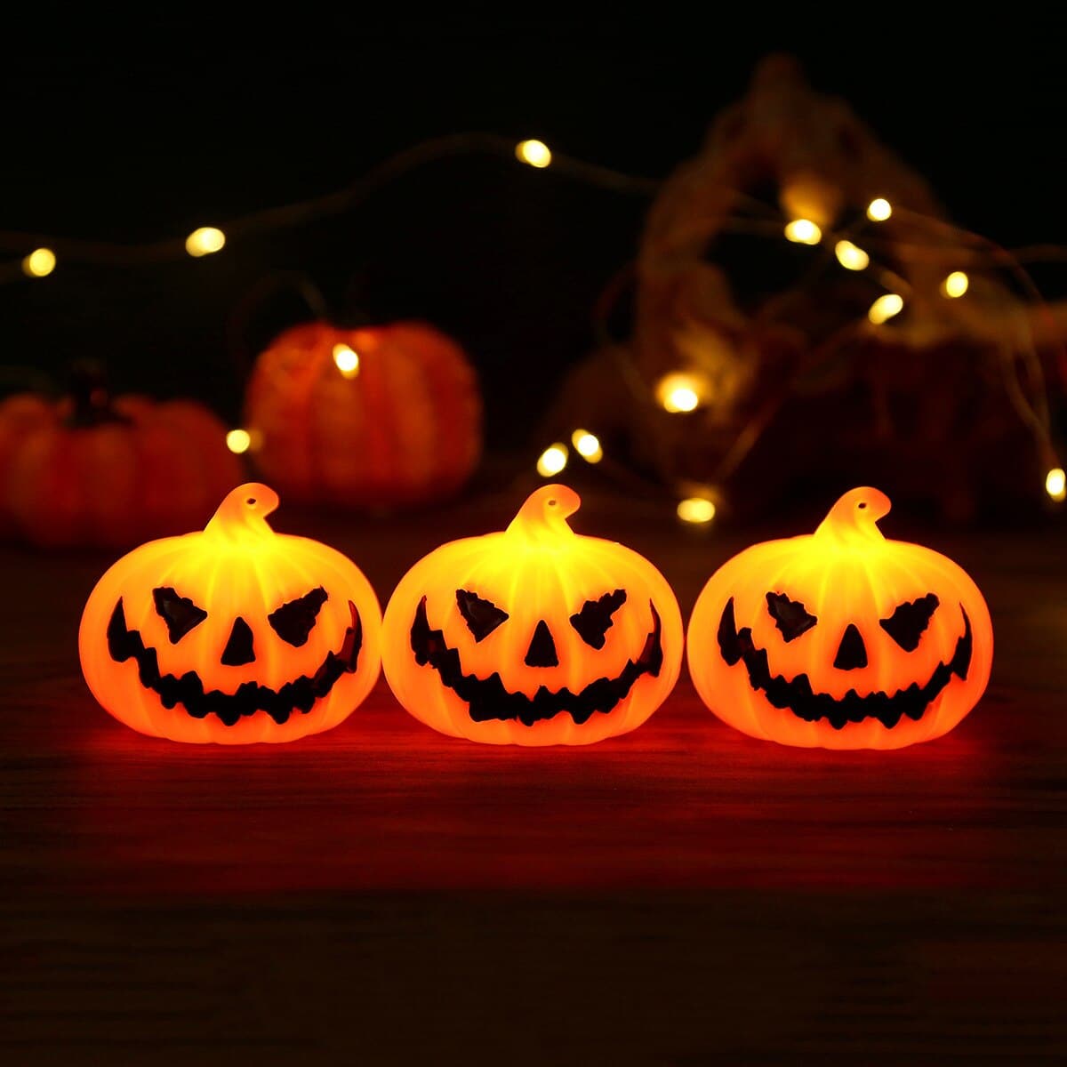 Halloween LED Pumpkin Light String Horror Skull Ghost Lamp Holloween Party Decoration for Home Haunted House Ornaments 2023