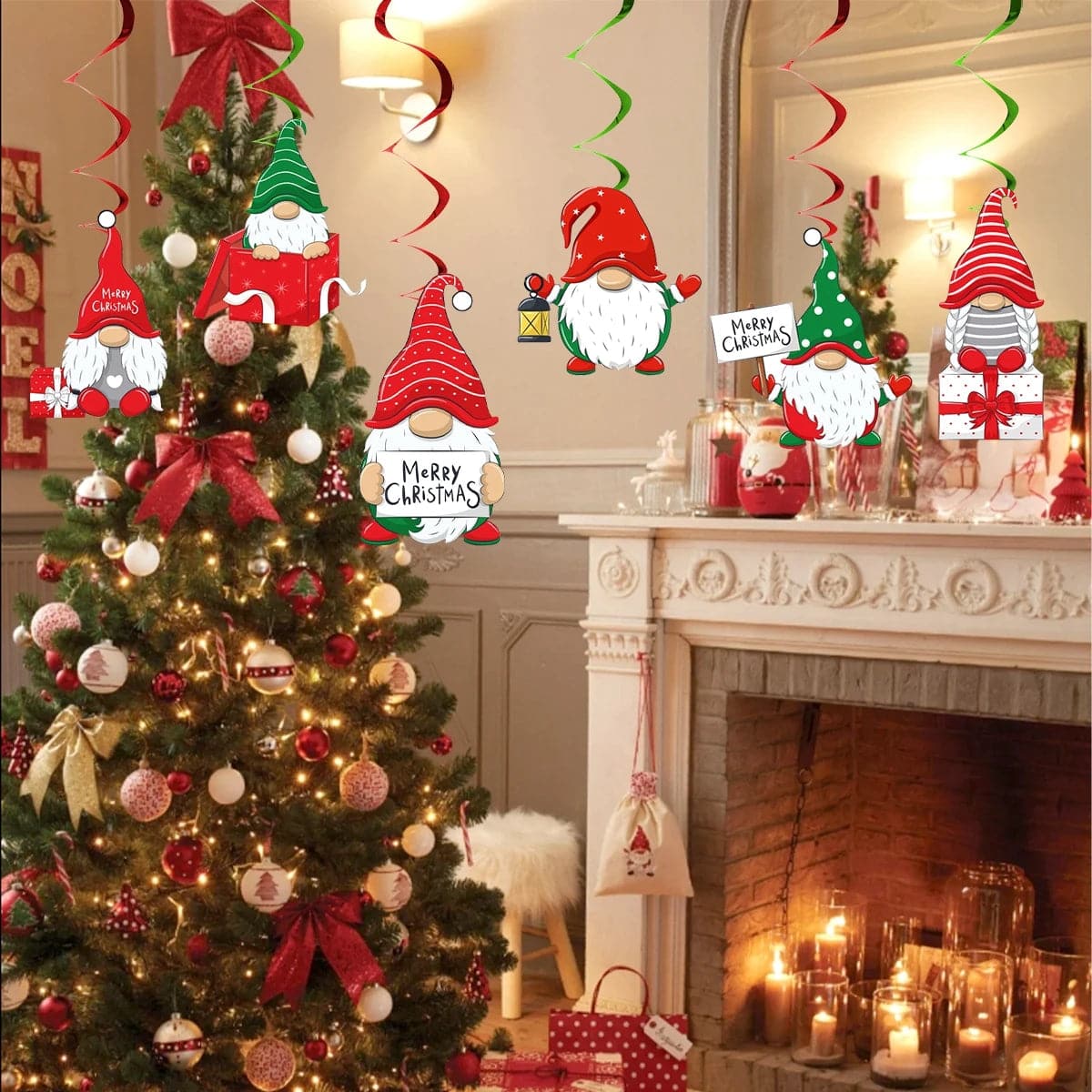 Christmas Banner Merry Christmas Decorations For Home 2023 Christmas Ornament Xmas Navidad Natal Gifts Happy New Year 2024