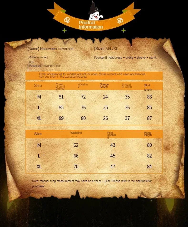 Halloween Costume Clown Cosplay Anime Circus Soul Breaking Clown Dress for Women Disfraz Stage Performance Costume Vestidos 2024