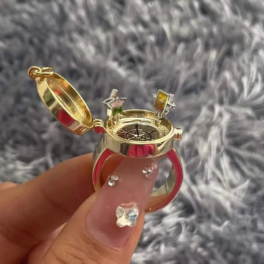 Cute Anime Aesthetic Couple Ring - Trend Bff Ring for Couples