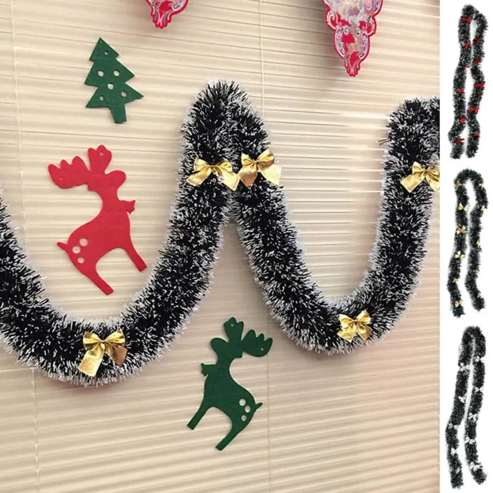 200cm Christmas Tree Grass Garland Decoration Home Hanging Home Decor Party Holiday Christmas Ribbon Christmas Pendant