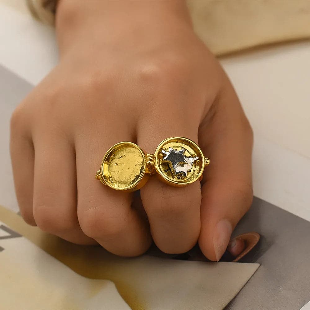 Cute Anime Aesthetic Couple Ring - Trend Bff Ring for Couples