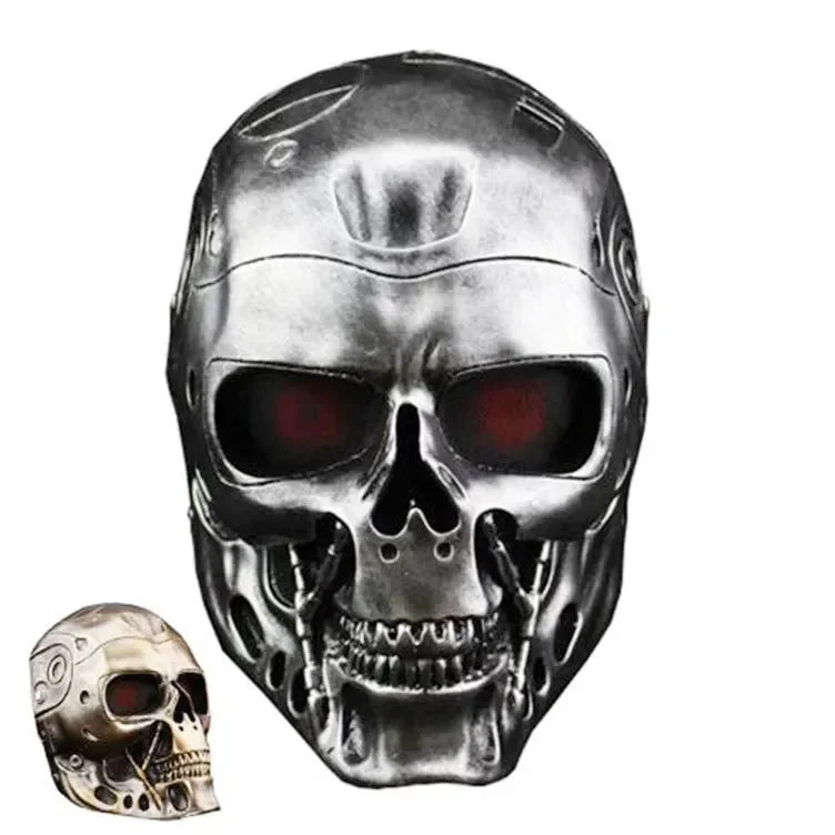 Terminator Mask Halloween Masque Terminator Cosplays Mask CS Full Face Protective Mask Skull Mask Haunted House Decoration Props
