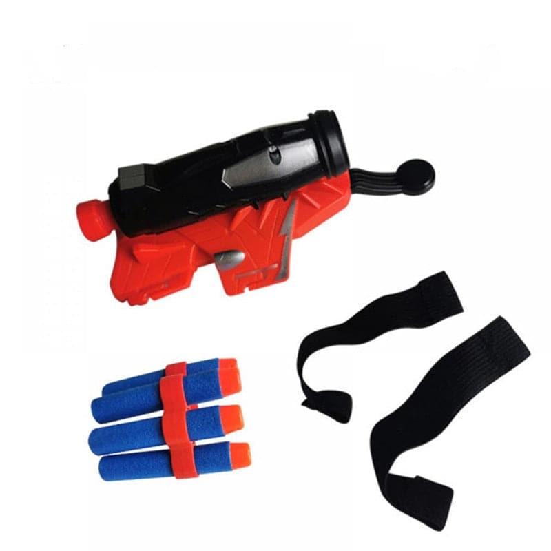 Movie Spider Man Toys Launcher Glove Peter Parker Web Shooters Soft Bullet Wristband Weapon Cosplay Props For Boys Kids