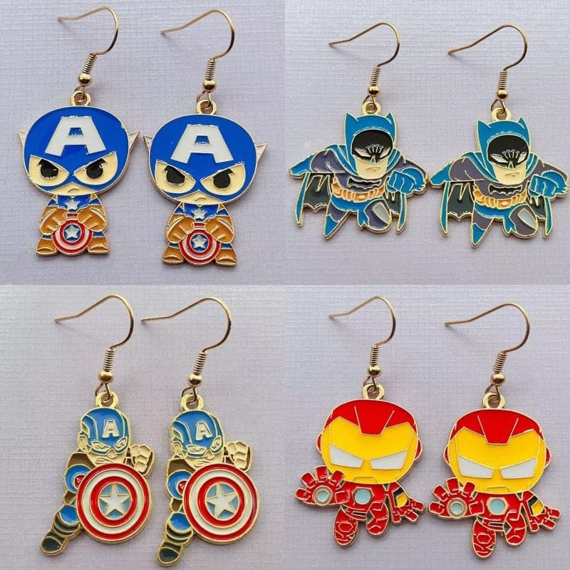 Marvel Spider Man movies superhero cartoon animation production pendants earrings earrings ladies fashion party birthday jewelry