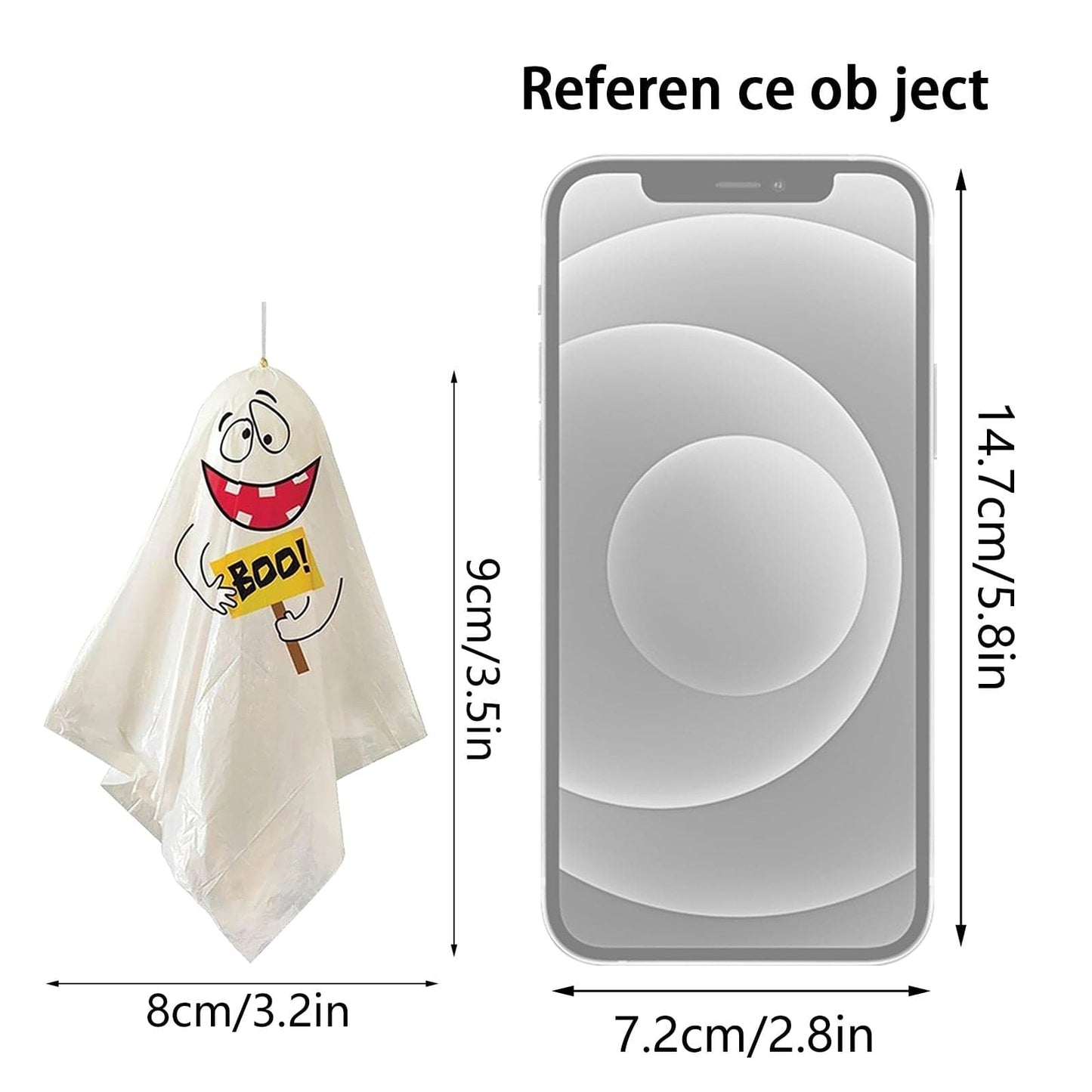 3pcs Halloween Hanging Ghosts: Spooky Party Dress Up