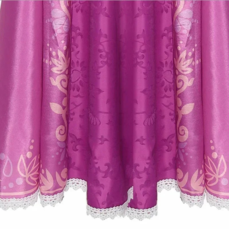 MINISO Rapunzel Costume Adult Women Tangled Rapunzel Princess Purple Dress Cosplay Halloween Carnival Party Clothes for Girls