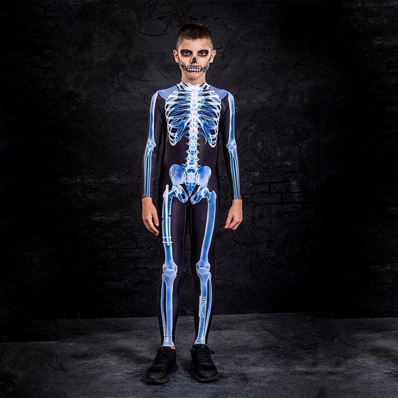 Halloween Skull Skeleton Costumes: Kids Scary Monster Costume