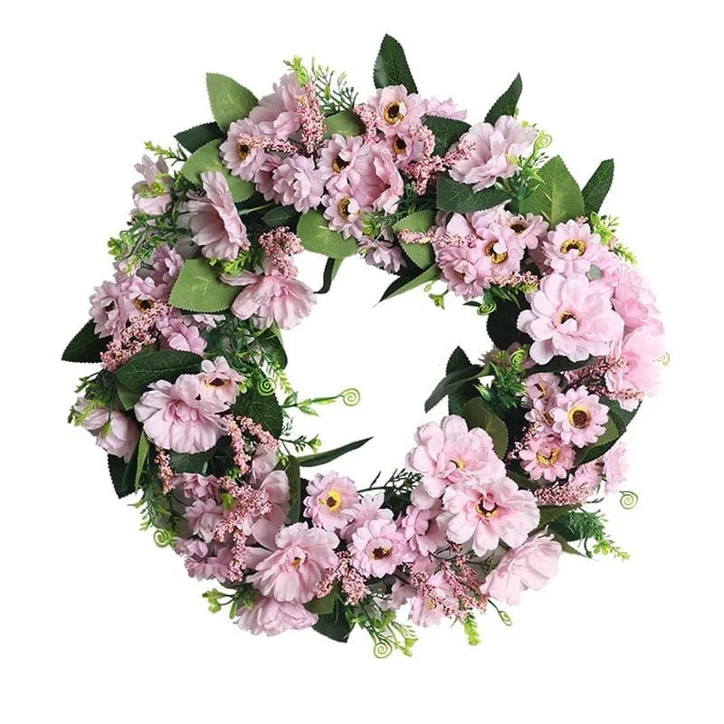 45cm Artificial Eucalyptus Wreath Decoration Venue Layout Props Wreath Grass Ring Decoration Door Knocker Pendant