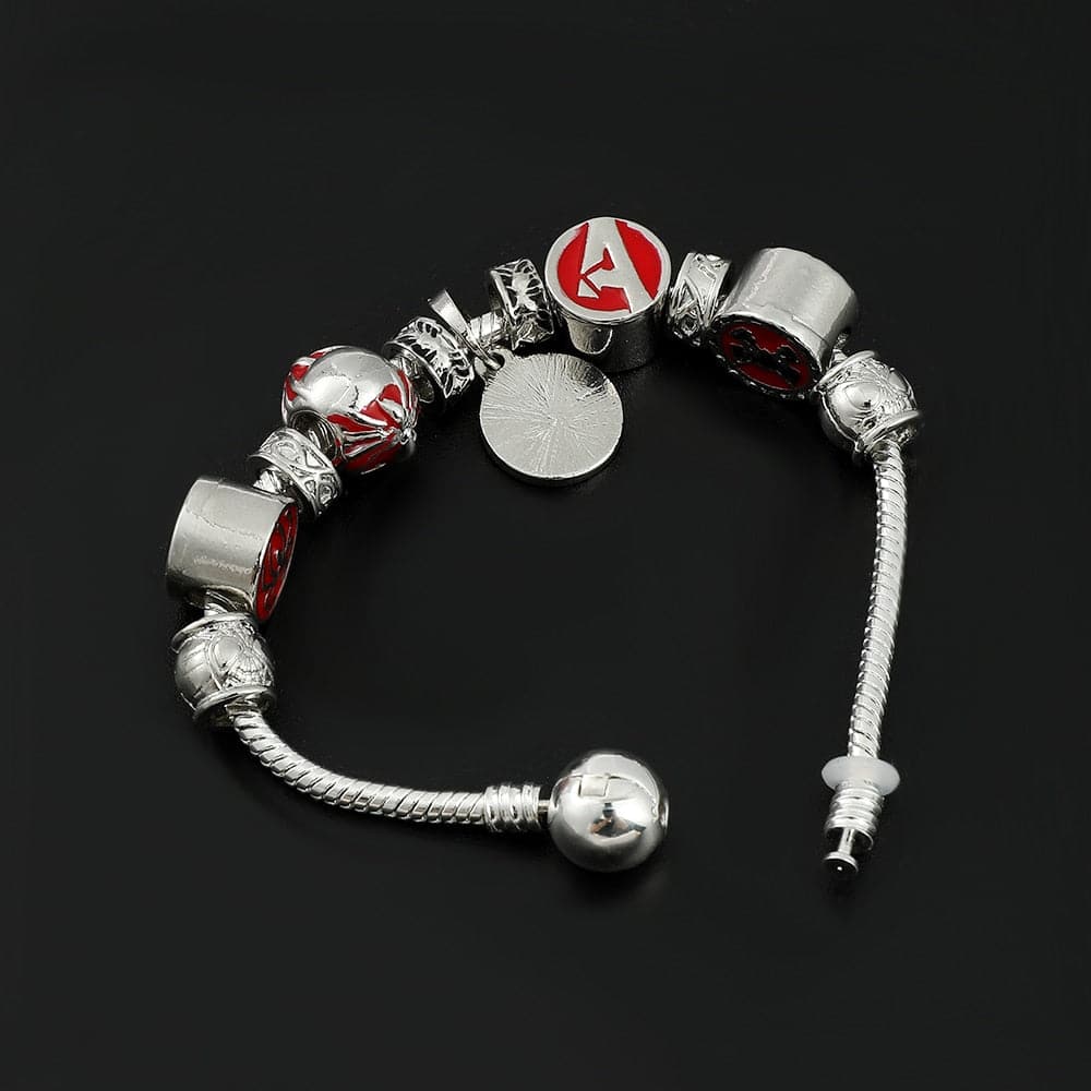 Marvel Superhero Spiderman Charm Bracelet Avengers Enamel Charm Pendant Bangles Trendy Women Hand Chain Accessories Gifts