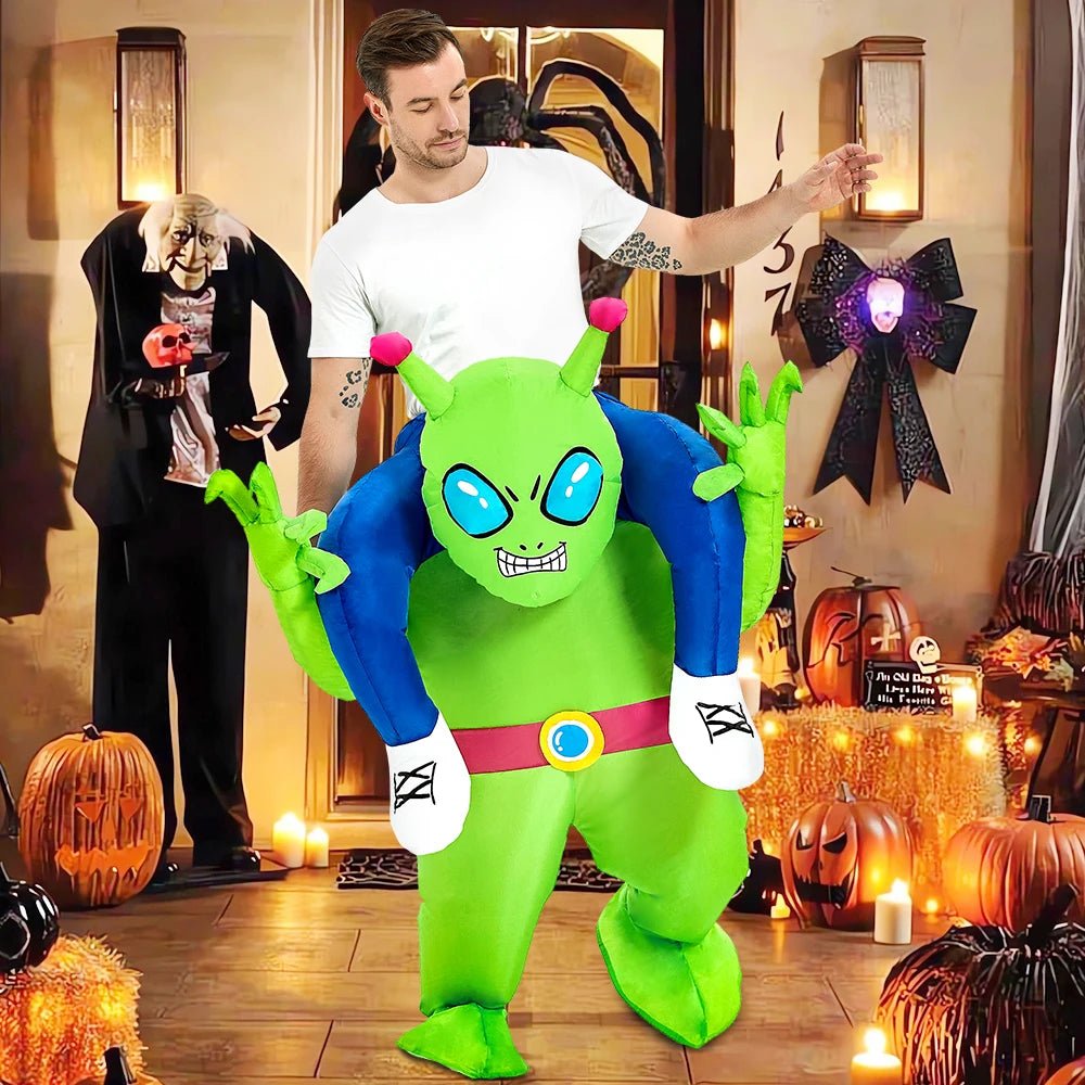 Adult Astronaut ET Alien Inflatable Costume Funny Suits Boys Girls Anime Fancy Dress Purim Halloween Party Cosplay Costumes