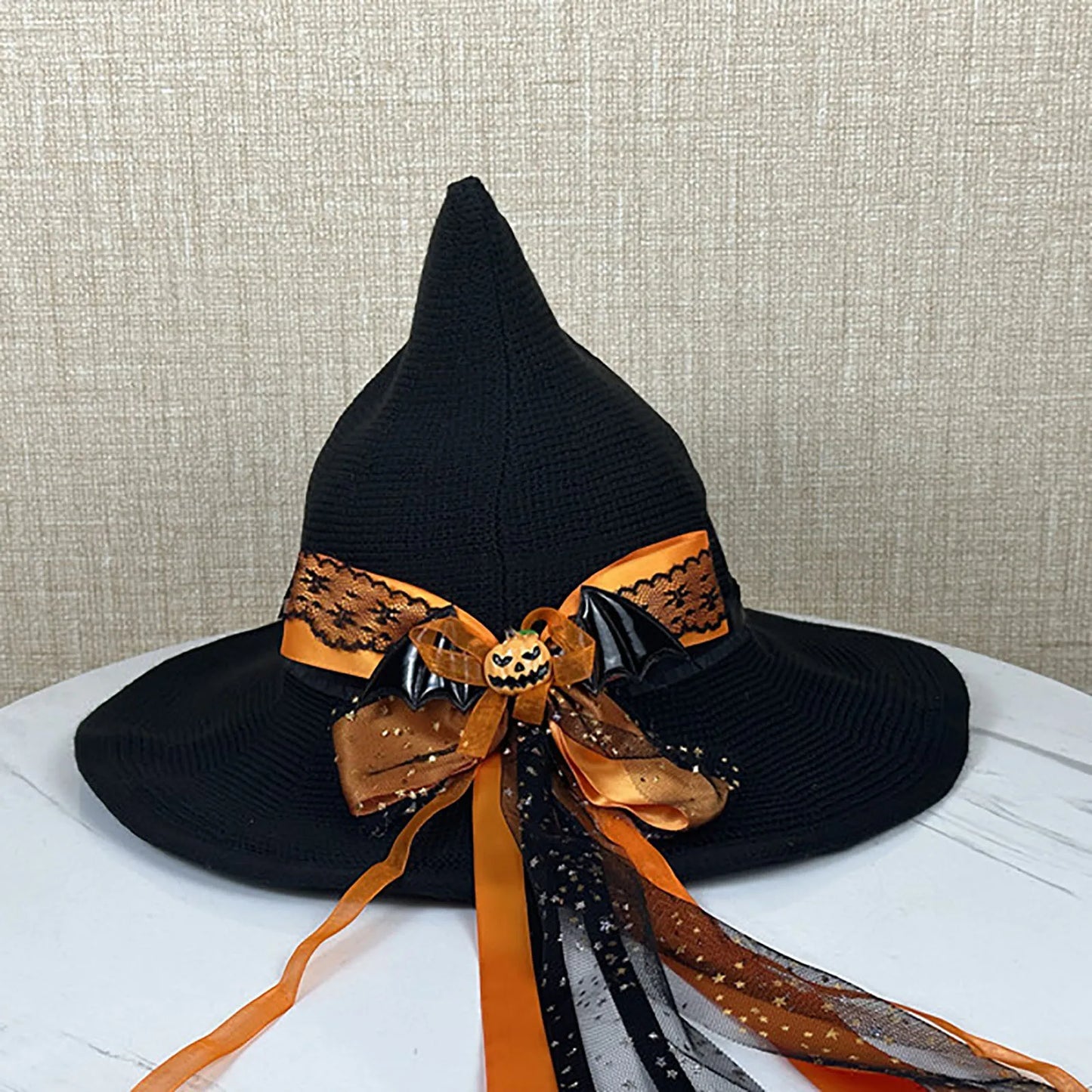 Halloween Lolita Rose Big Bow Little Witch Hat Witch Hat Headpiece Party Decorations For Women Fast Shipping