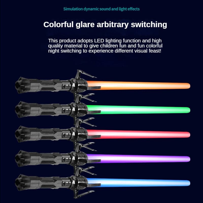 Lightsaber 80cm RGB Laser Sword Toys Light Saber 7 Colors Change Kids Telescopic Force FX FOC Blaster Toys Jedi Sword Boys Gift