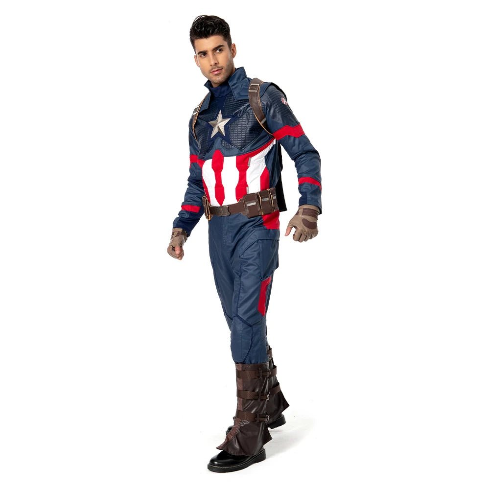 Fantasia Captain Cosplay Steve Costume America Disguise for Adult Men Clothes Superhero Outfits Halloween Carnival Party Suit