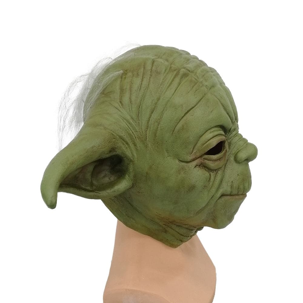 Star Wars Master Yoda Mask Cosplay Costume Latex Helmet Halloween Party Carnival Props Accessories