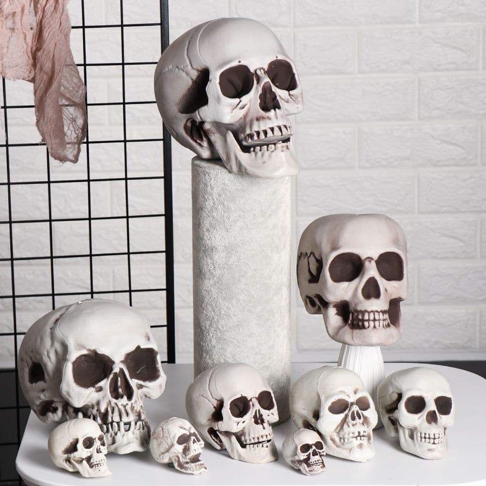 Halloween All Size Human Skull Head Skeleton Hanging Skull Style Photo Prop Home Festival Event Party Decoration Game Supplies
