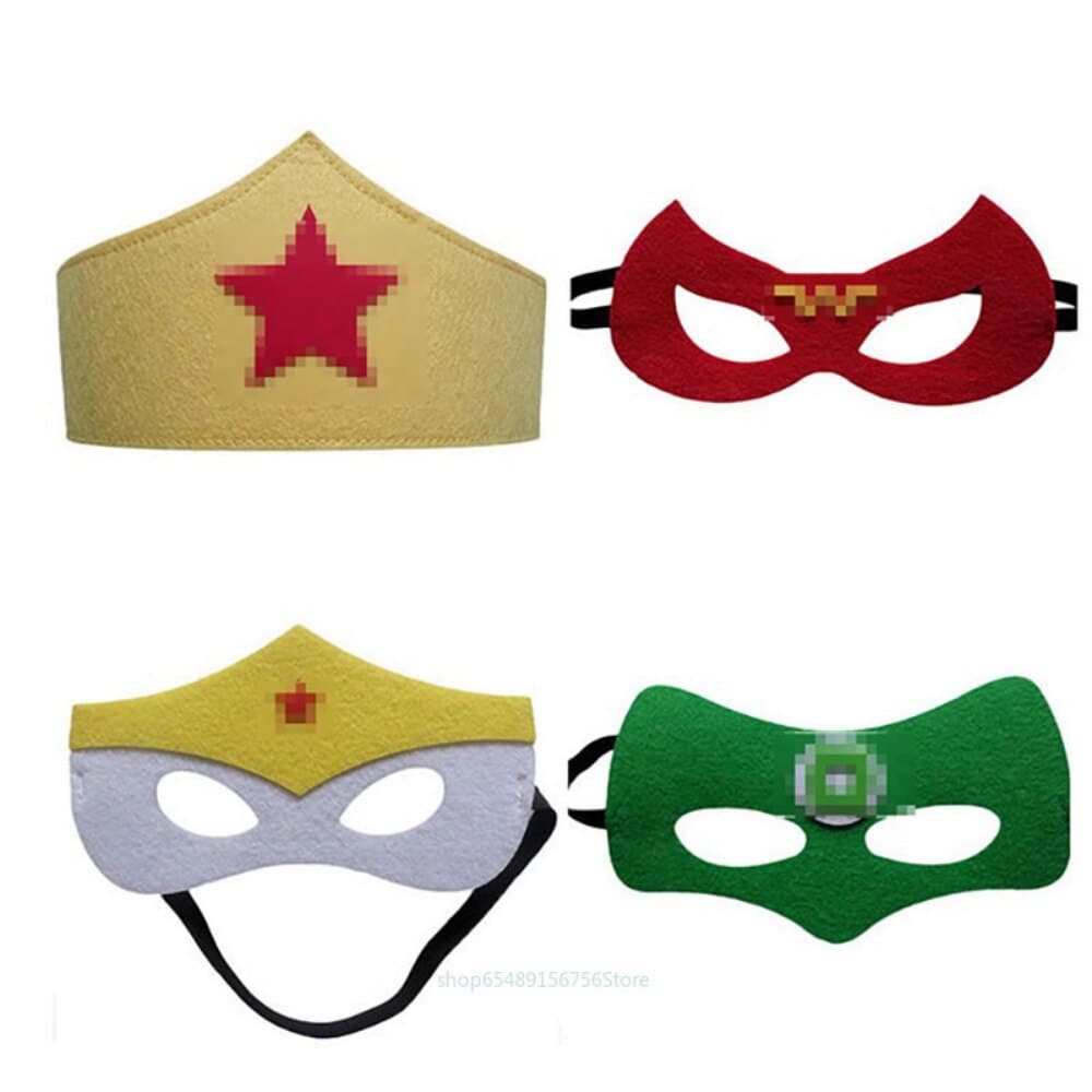 Disney Superhero Mask Cosplay Spiderman Hulk Captain America Iron Man Kids Party Dress Up Halloween Christmas Gift Felt Mask