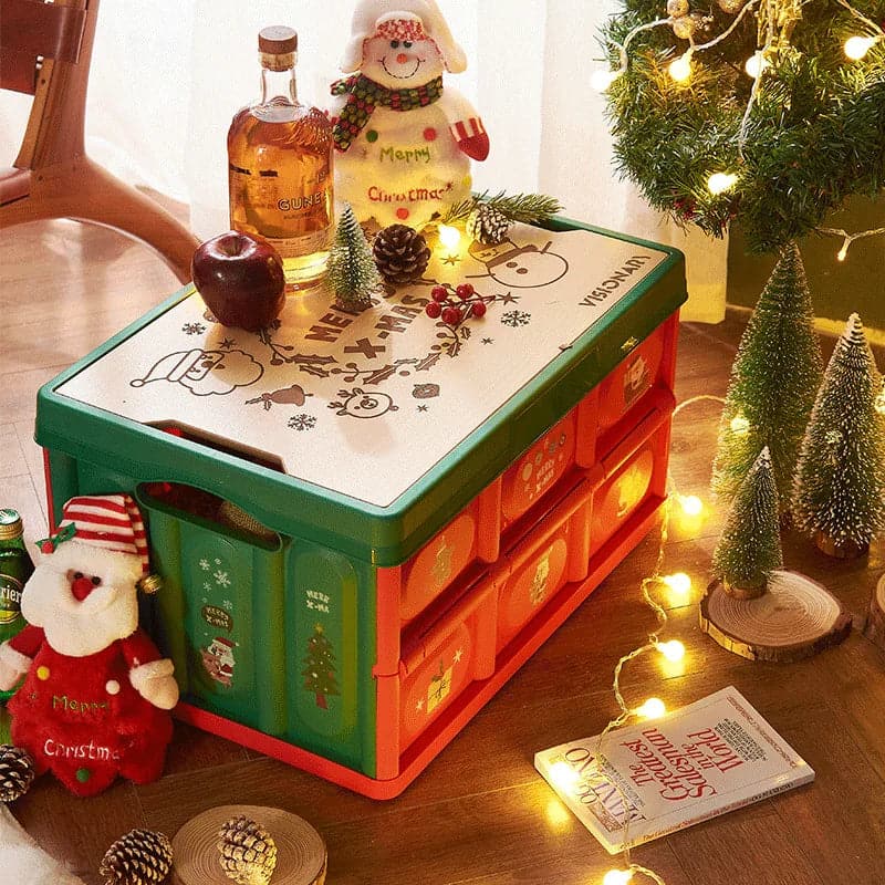 Christmas Folding Storage Box Home Bedroom Storage Box Christmas Decoration Gift Storage Box Car Trunk