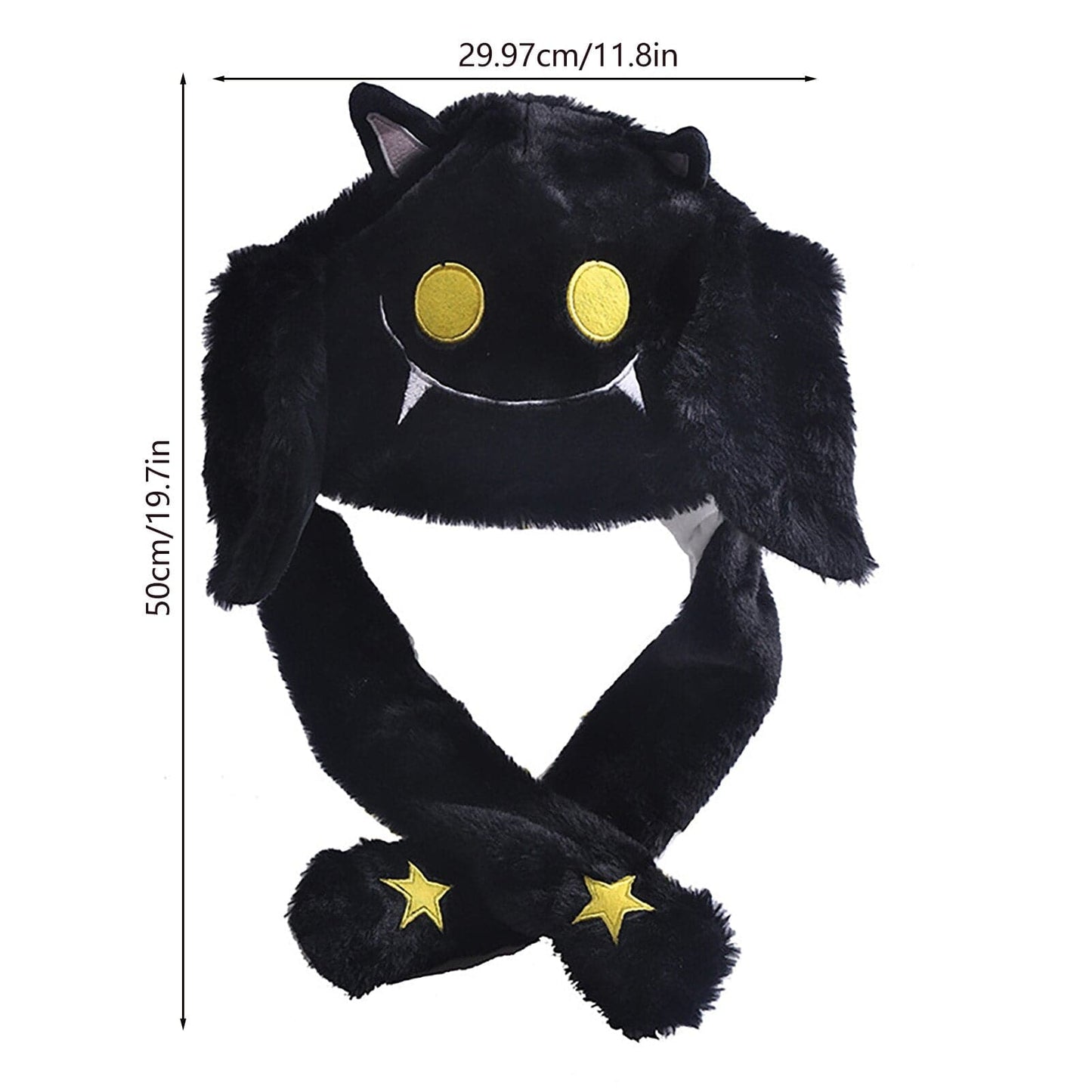 Creative Plush Ghost Hat: Ear Moving Halloween Costume