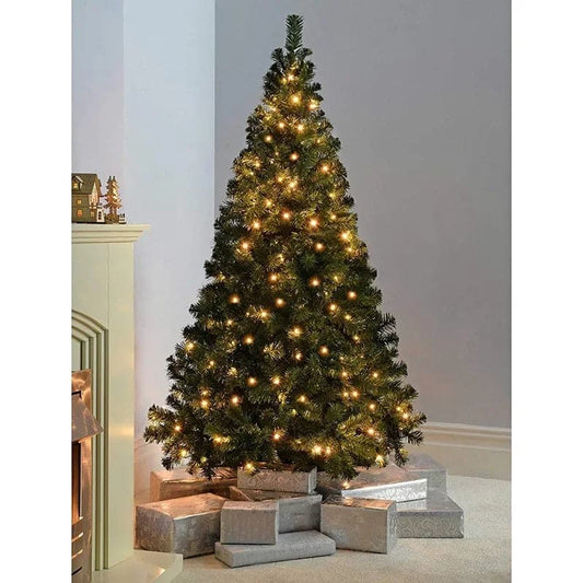 Artificial PVC Christmas Tree 150/180/210cm Green Large Fir Xmas Pine Tree Reusable