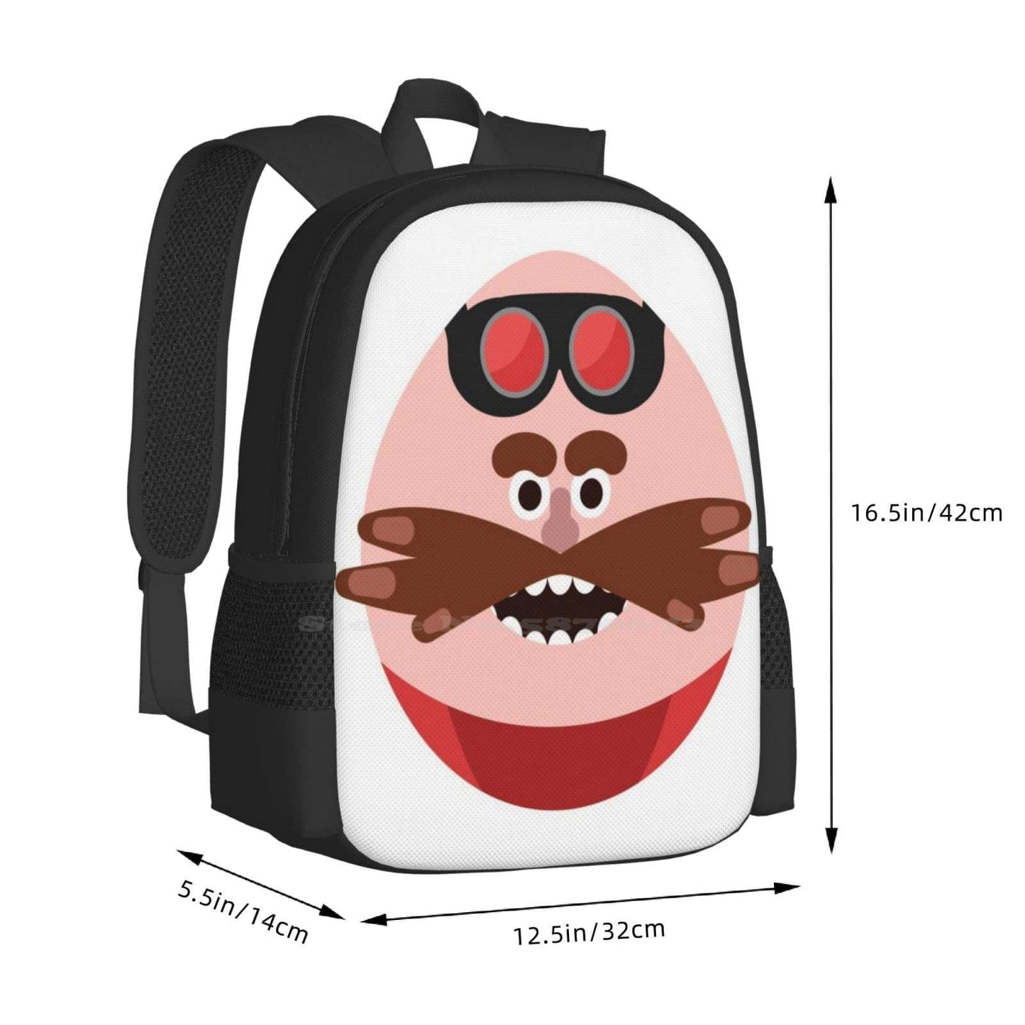 Movie Dr Robotnik Backpacks For School Teenagers Girls Travel Bags Egg Man Dr Robotnik Eggman Robotnick Eyy Cartoon Eggman