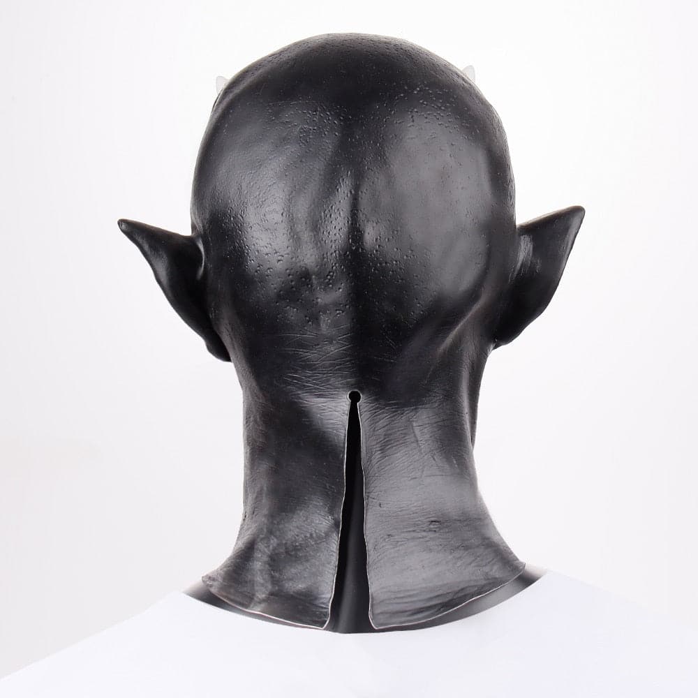 Halloween Mephistopheles Demon Horn Mask Cosplay Horror Devil Killer Latex Helmet Masquerade Carnival Party Costume Props