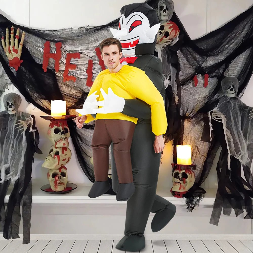 Adult Astronaut ET Alien Inflatable Costume Funny Suits Boys Girls Anime Fancy Dress Purim Halloween Party Cosplay Costumes