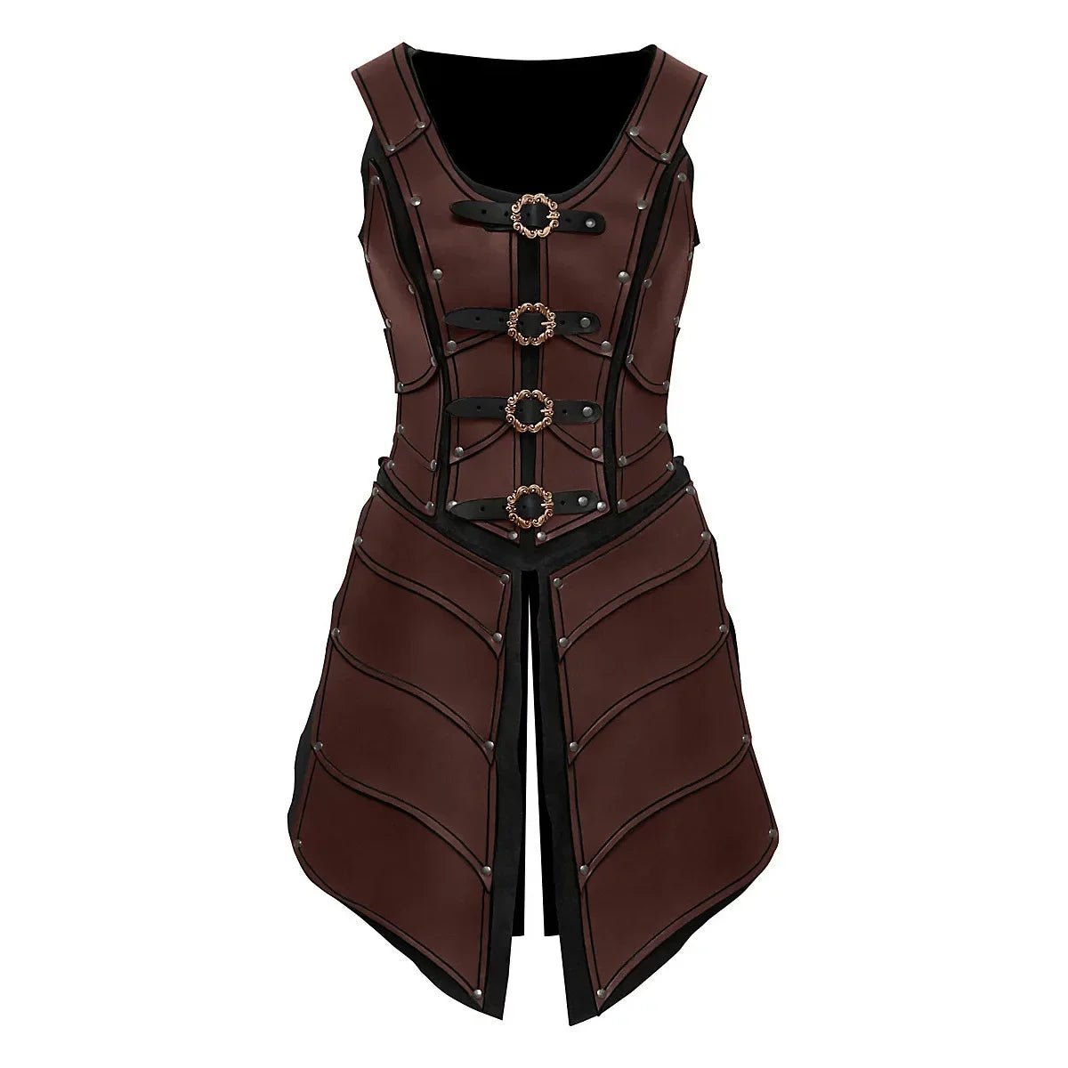 Medieval Viking Knight Pirate Costume Men Renaissance Gothic Pu Leather Body Shoulder Armour Suit Halloween Larp Cosplay Outfits
