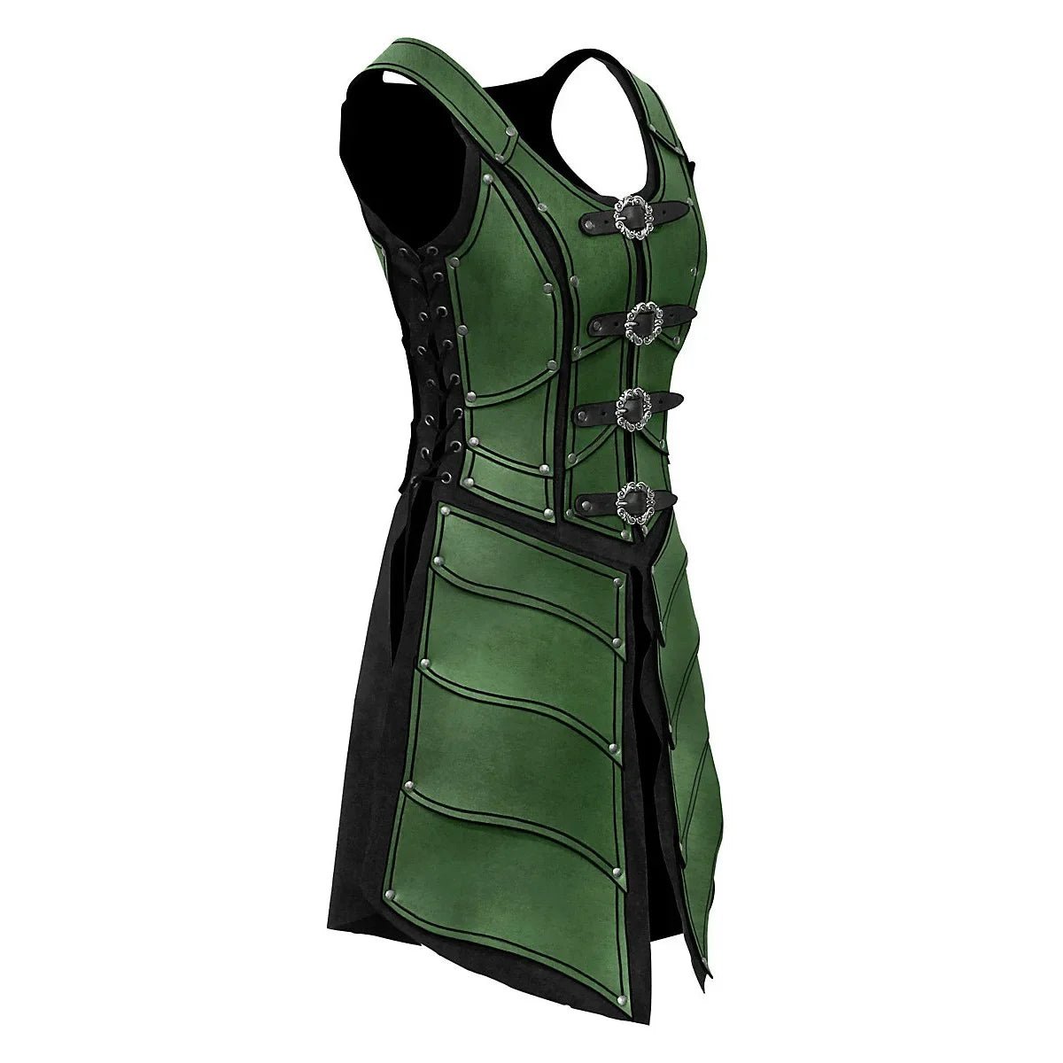 Medieval Viking Knight Pirate Costume Men Renaissance Gothic Pu Leather Body Shoulder Armour Suit Halloween Larp Cosplay Outfits