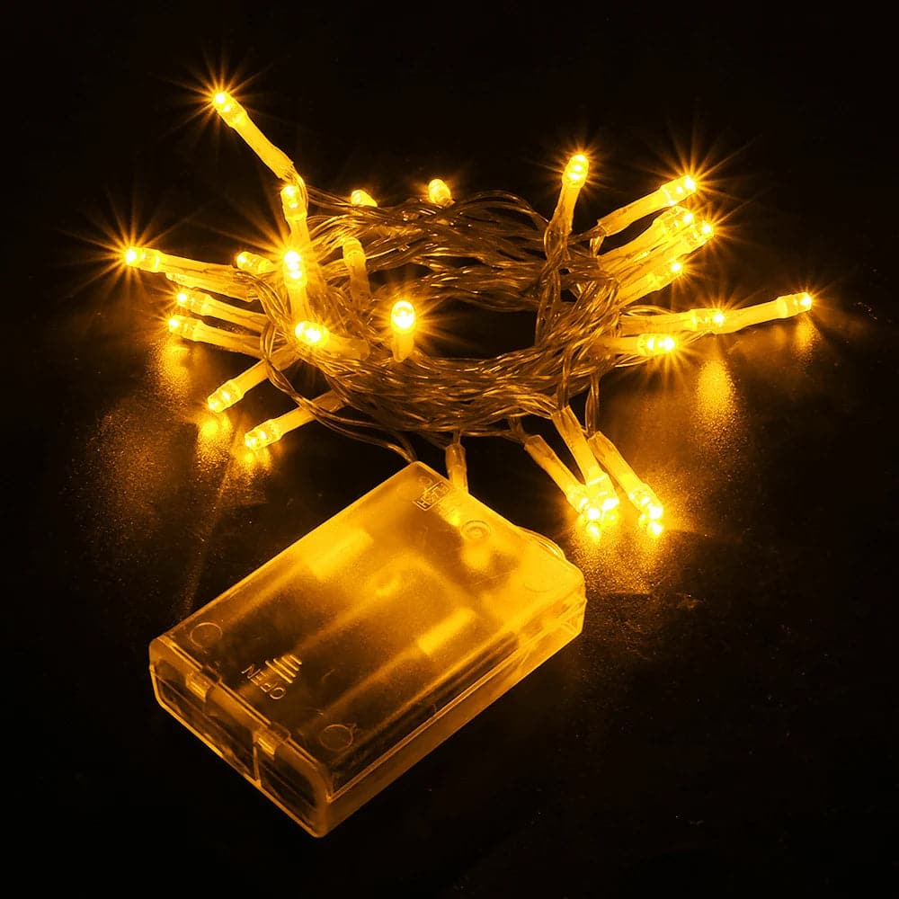 10/1M LED Christmas Garland Light Battery Powered Led String Fairy Light Outdoor Decorative Lighting For Christmas Wedding Party
