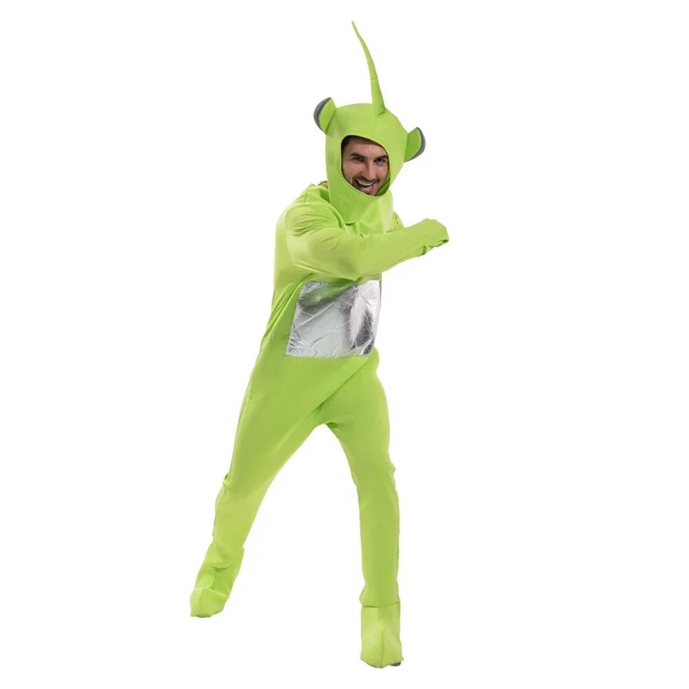 Cosplay Costume for Adult Jumpsuit Headgear Funny Tinky Winky Dipsy Laa-Laa Po Halloween Carnival Costume Clothes