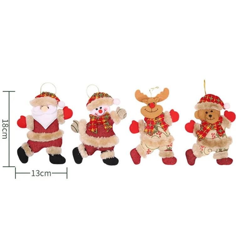 Dancing Santa Merry Christmas Ornaments xmas Tree Hanging Toys Christmas Tree Decoration Home Decor Present Xmas Children'S Gift