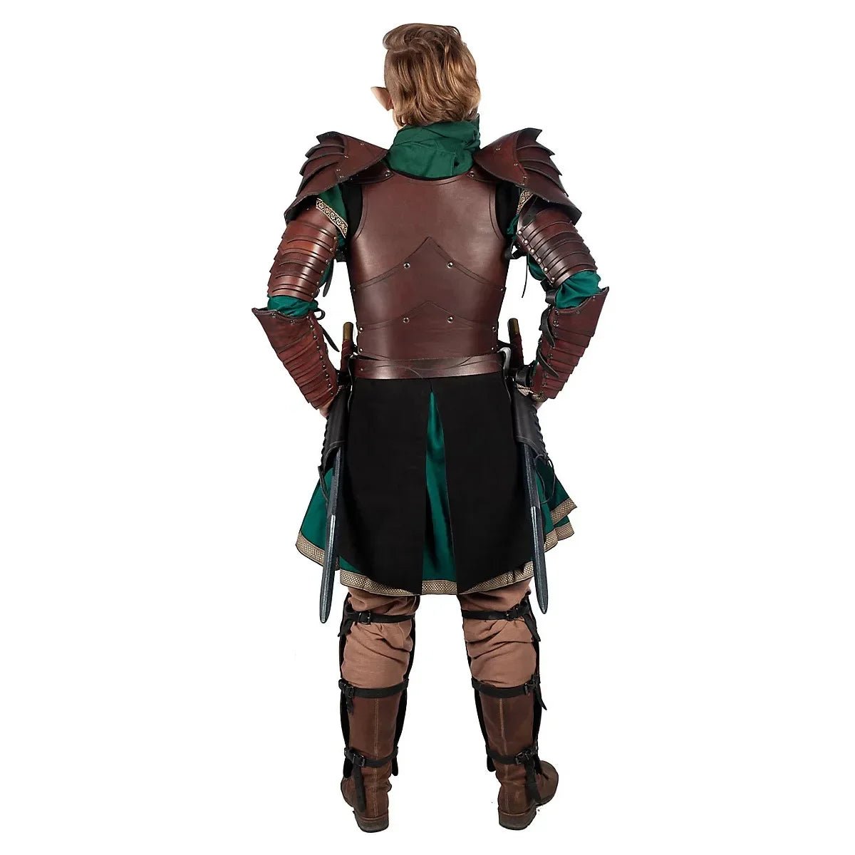 Medieval Viking Knight Pirate Costume Men Renaissance Gothic Pu Leather Body Shoulder Armour Suit Halloween Larp Cosplay Outfits