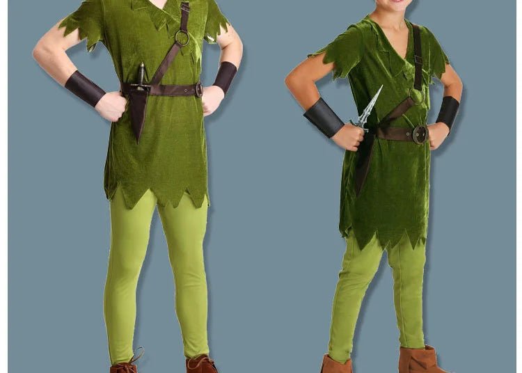 Halloween Party Cosplay Peter Pan Costume Child Kids Cartoon Movie Costume Adult Men Girls Boys Peter Pan Costume