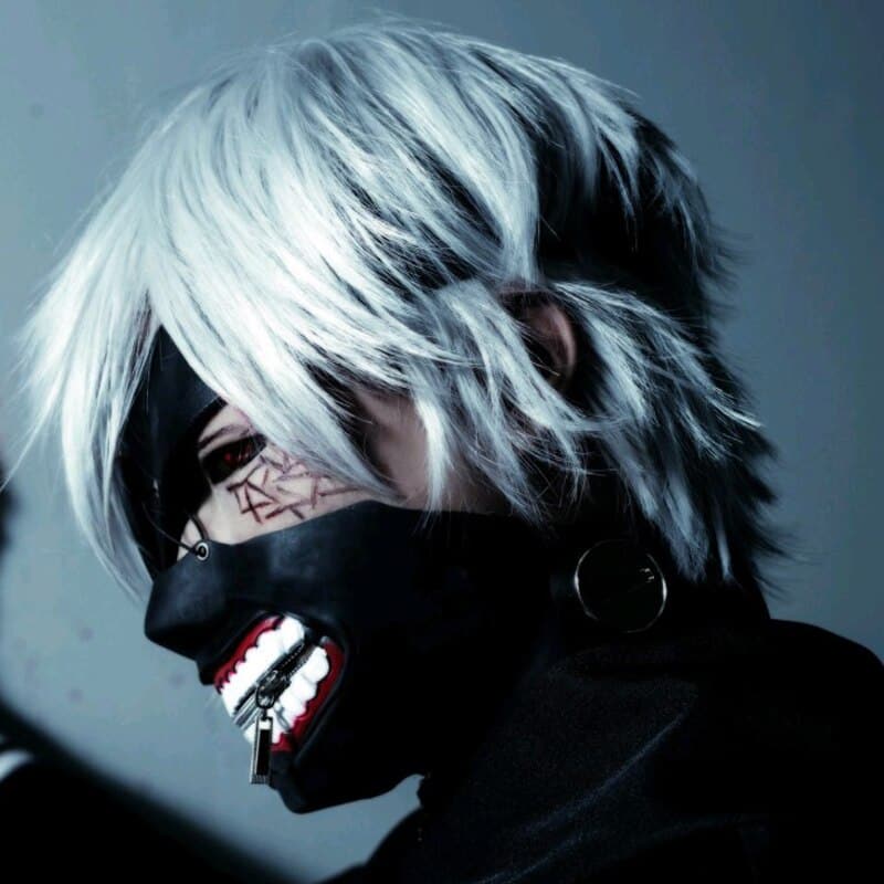 Anime Tokyo Ghoul Kaneki Ken Cosplay Costumes Mask Halloween Party Masks Cosplay