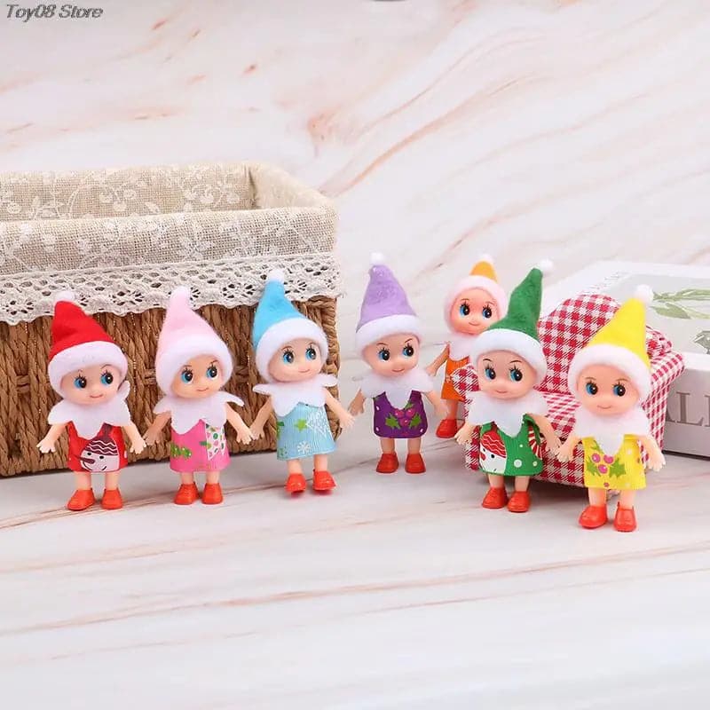 Toddler Baby Elf Dolls Plush Dolls Baby Elves Little Girls And Boys Gift On The Shelf Christmas New Year Decorations Home Decor