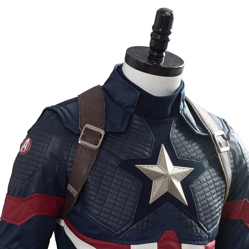 Fantasia Captain Cosplay Steve Costume America Disguise for Adult Men Clothes Superhero Outfits Halloween Carnival Party Suit