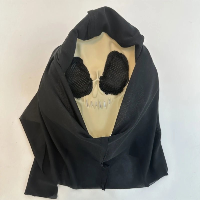 Halloween Mask Scary Skull Face Latex Mask Horror Full Head Mask Halloween Cosplay Costume Props for Adult Kids