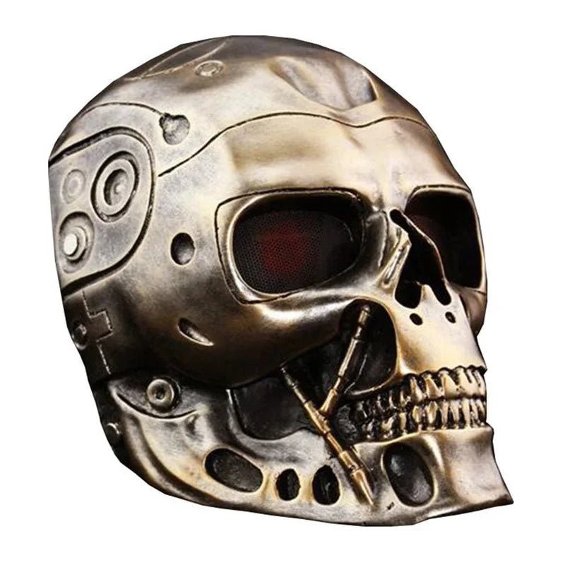 Terminator Mask Halloween Masque Terminator Cosplays Mask CS Full Face Protective Mask Skull Mask Haunted House Decoration Props