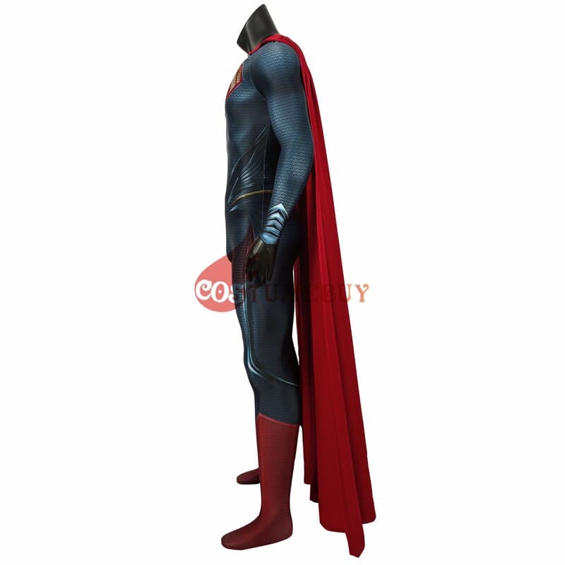 Superhero Flying Man Movie Cloak Clark Hero Cosplay Kent Red Cloak,Halloween Costume Accessories Unisex Cape Outfit