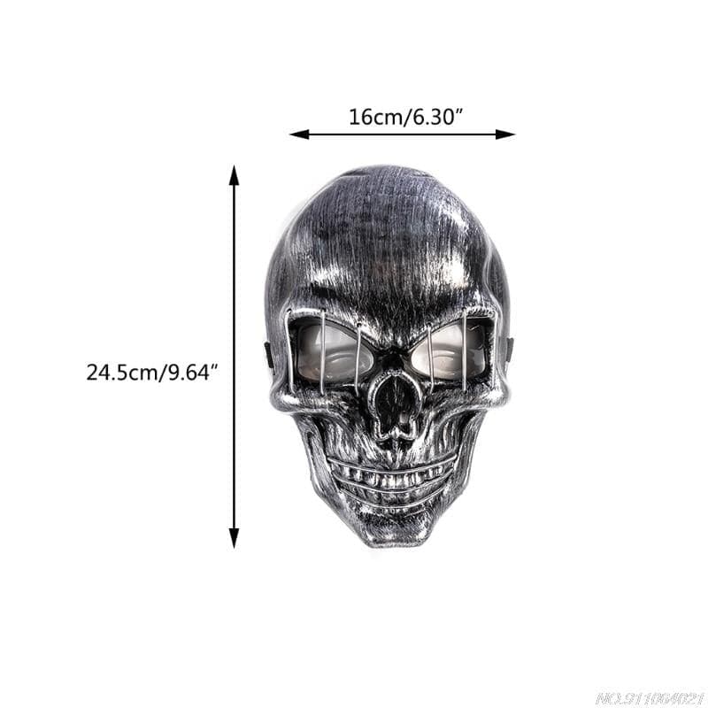 Halloween Mask Men Women's Glowing Skull Mask Halloween Party Cosplay Costume Accessories Scary Death Mask Party Favor Dropship