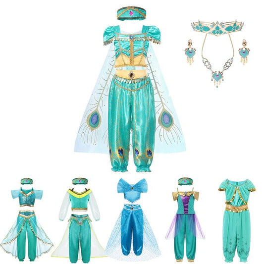 Arabian Princess Dress Up: Girl Aladdin Fancy Costume