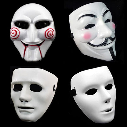 Movie Masquerade Anonymous Face Mask Halloween Party Cosplay Masks Props for Adult Kids Film Theme Mask Anime Costumes Supplies