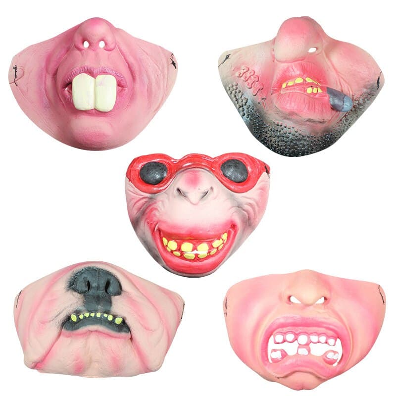 Latex Half Face Funny Clown Mask
